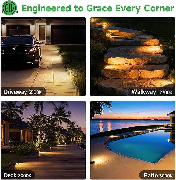 In Ground Well Lights 2700K - 12V Wired One Directional Inground Fixture - Image 4