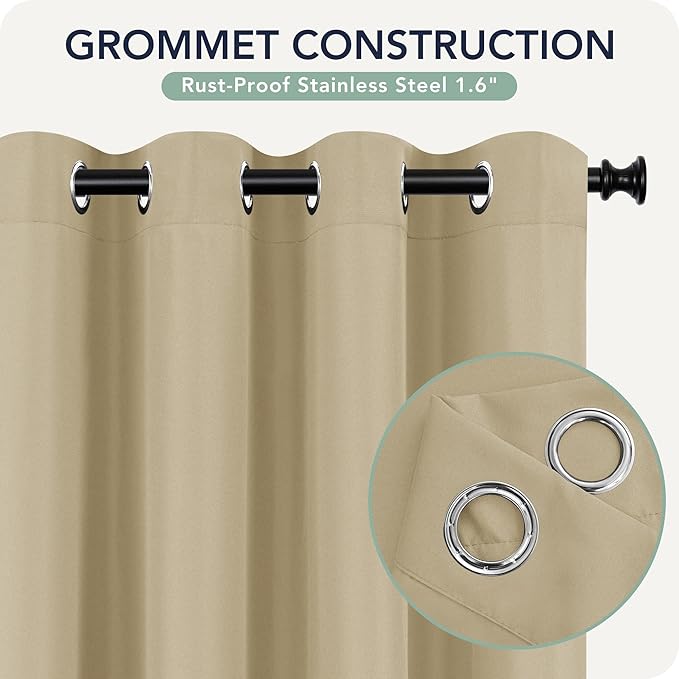 Outdoor Curtains for Patio Waterproof 6 Panels - Image 5