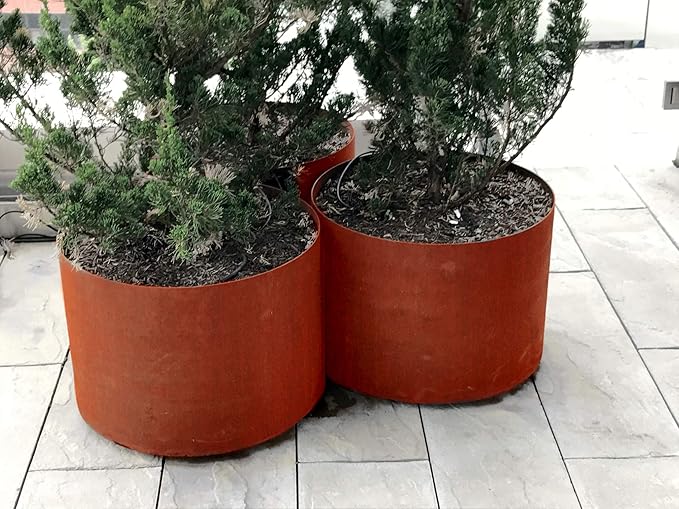 Plantercraft Extra Large Corten Steel Planter 36 Inch | Large Round Planters - Image 2