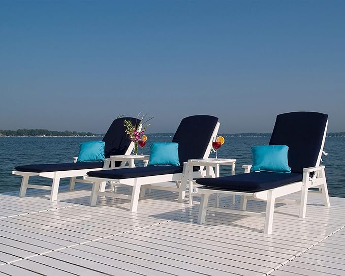 POLYWOOD NCC2280MA-P Nautical Arms Chaise - Image 6