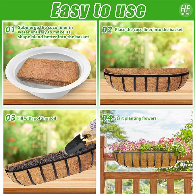 HFHOME 2PCS 48 Inch Coco Liners - Image 6