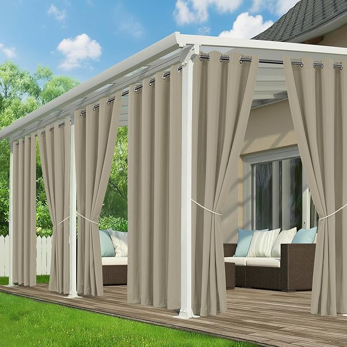Patio Curtains Outdoor Waterproof by RichSets
