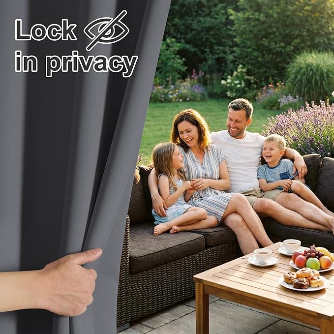 RYB HOME Outdoor Pergola Curtains - Image 3