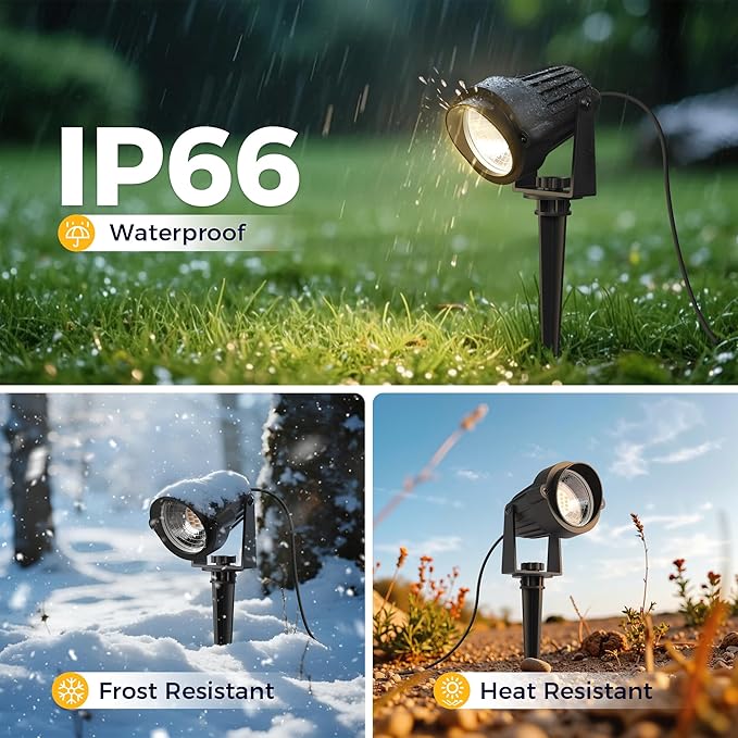 L LOHAS LED 5W Low Voltage Landscape Lighting, 12V 24V Outdoor Spot Lights - Image 4