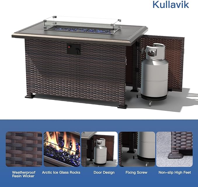 Kullavik 8 Pieces Outdoor Patio Furniture Set - Image 3
