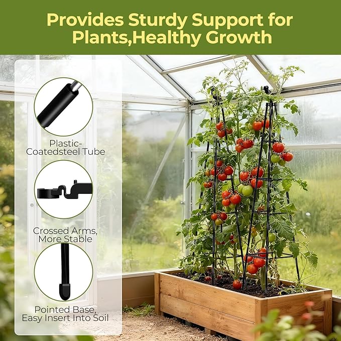 4 Pack Garden Trellis for Climbing Plants Outdoors, Vegetables - Image 4
