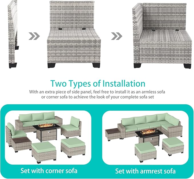 9-Piece Outdoor Patio Furniture Set - Image 2