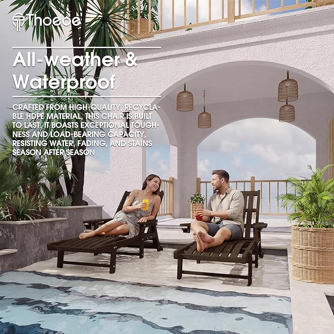 Patio Chaise Lounge Chair, Oversized Lounge Chair Outdoor - Image 7