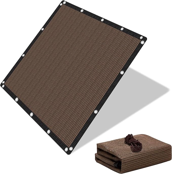 90% Shade Cloth Sun Shade Fabric Privacy Screen Shade Cover by eMERIT