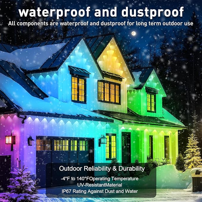 150FT Permanent Outdoor RGB Lights - Image 2