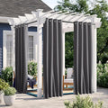 NICETOWN 2 Panels Windproof Blackout Outdoor Curtains by NICETOWN