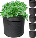 5 Pack 1 Gallon Grow Bags with Handles Garden Vegetable Flower Grow Bags by WIRETRAN