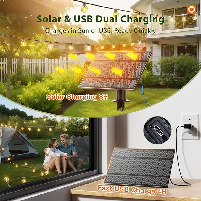 addlon 100FT Solar String Lights Outdoor - Image 8
