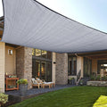 LOVE STORY Custom Size 7'x7' Silver Grey Sun Shade Sail Rectangle UV Block by LOVESTORY