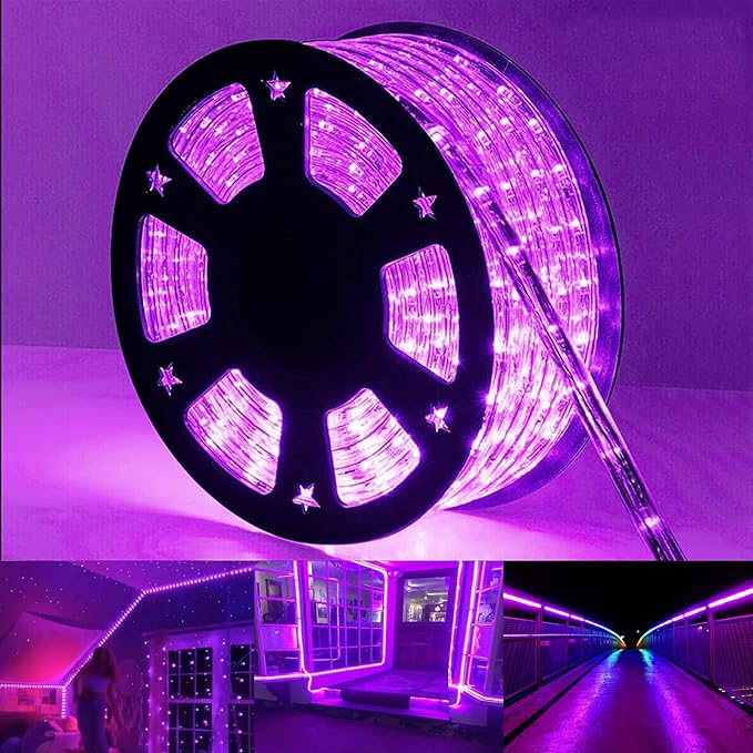 200ft LED Rope Lights Outdoor, 1440 LED Flexible Tube Lights by Jnaurb