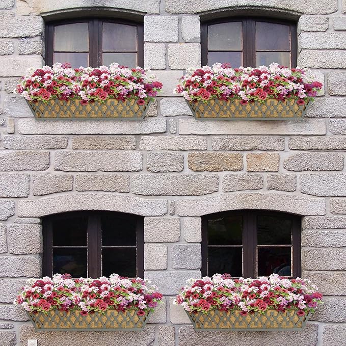 4 Pack 30 Inch Window Boxes Planters Railing Planter Box - Image 6