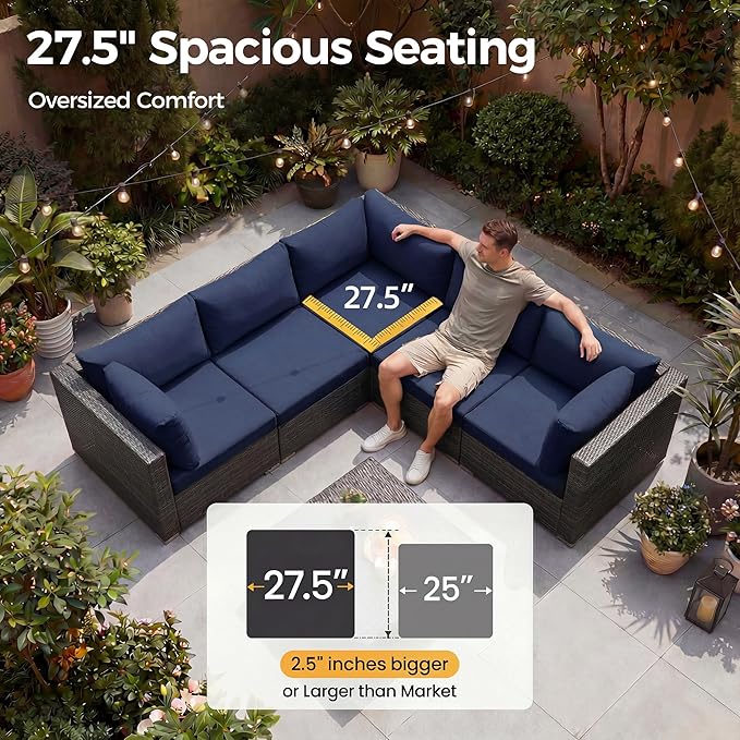 NICESOUL 11 Piece Outdoor Sectional - Image 5