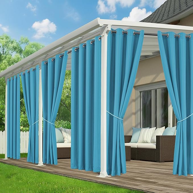 Outdoor Curtains for Patio Waterproof by RichSets