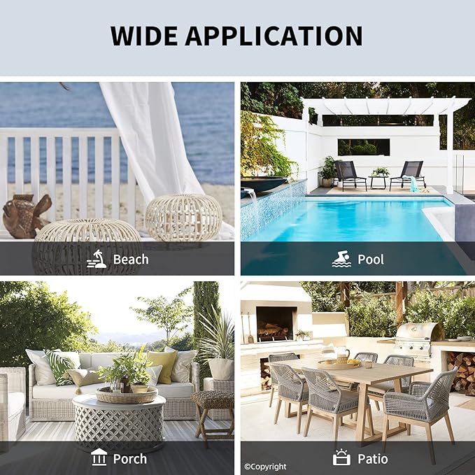 Outdoor Indoor Curtains W52 x L132 - Image 8