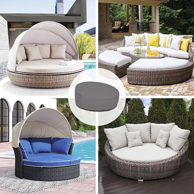 Easy-Going Heavy Duty 600D Outdoor Daybed Cover 92 Inch UV Resistant Patio - Image 7