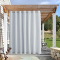 NICETOWN Patio Curtain Outdoor Waterproof W100 x L120, Rustproof Top & Bottom by NICETOWN