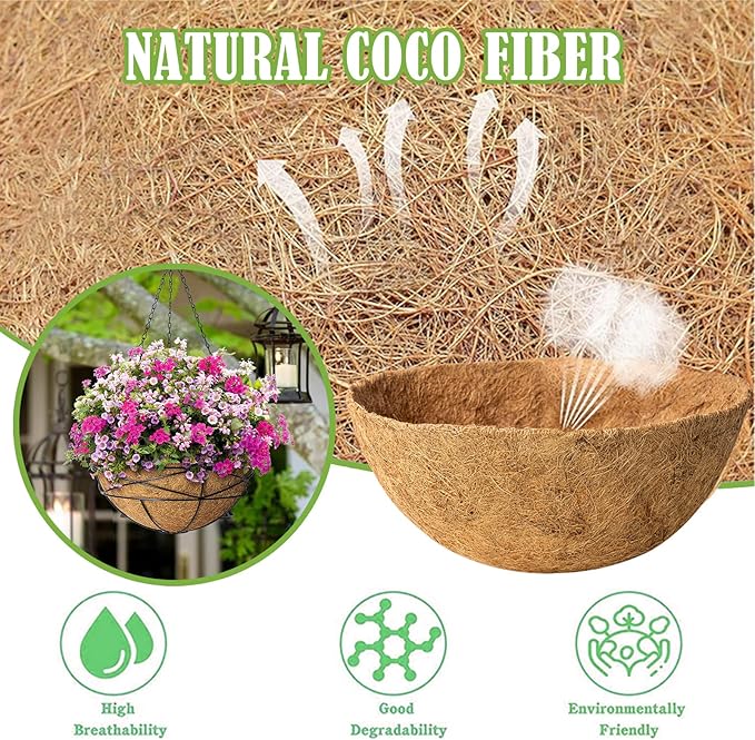24 Inch Natural Coconut Fiber Liner - Image 3