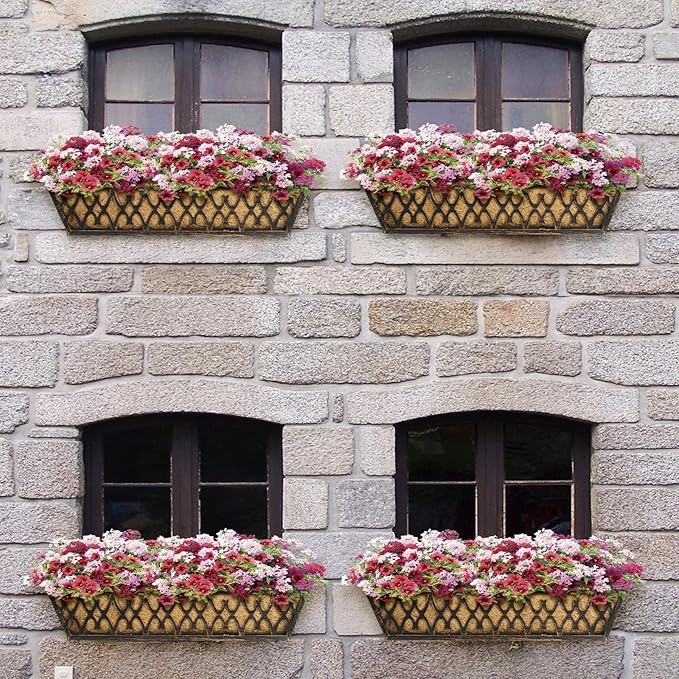 2 Pack 30 Inch Window Boxes Planters Railing Planter Box - Image 6