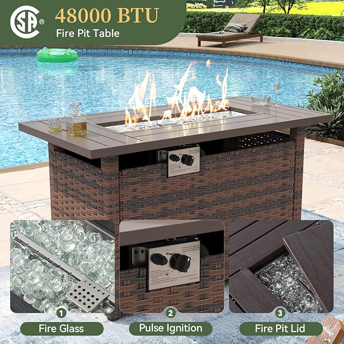 Aoxun 8 Piece Patio Furniture Set - Image 5