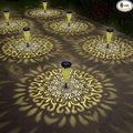 6 Pack Solar Lights Outdoor Garden Decorative Mandala Solar Pathway Lights by gardencave