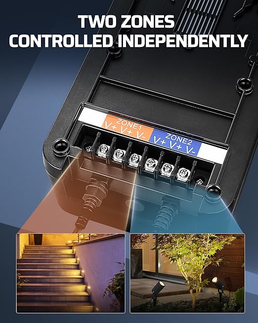 DEWENWILS 300W DC Low Voltage Landscape Transformer - Image 2
