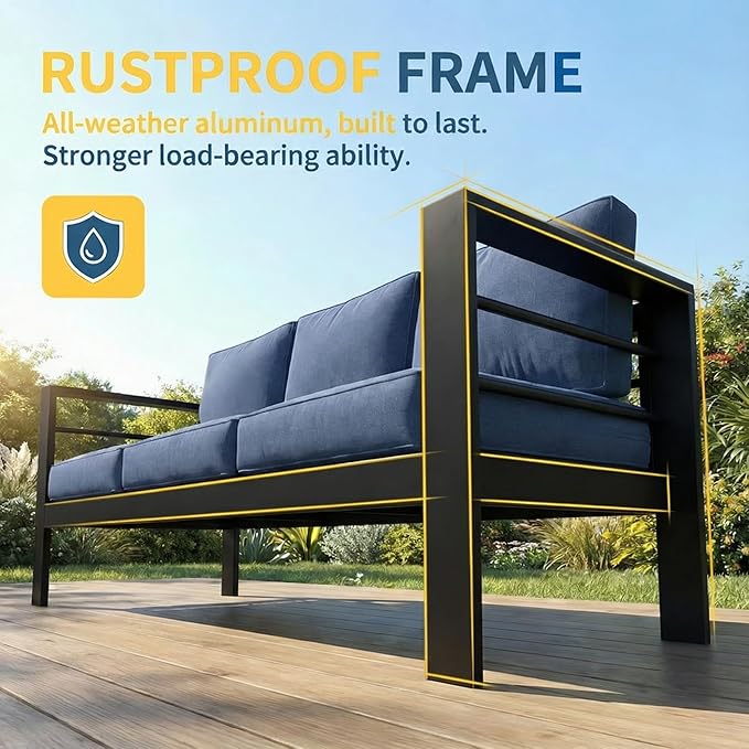 Solaste Aluminum Patio Furniture Set - Image 3