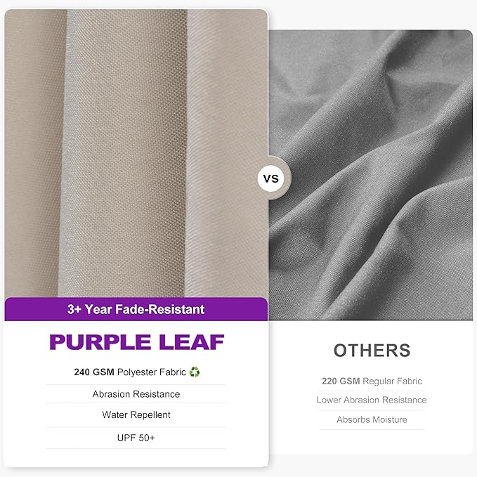 PURPLE LEAF 8.2' X 11.5' Tilting Patio Umbrella - Image 4