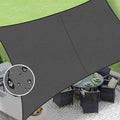 LOVE STORY Rectangle 6'x12' Waterproof Sun Shade Sail Canopy UV Block by LOVESTORY