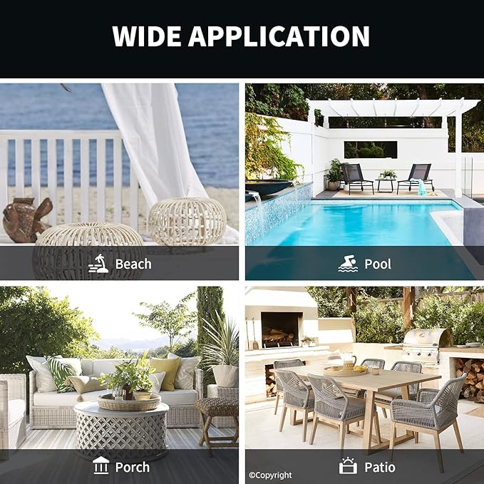 Waterproof Outdoor Curtain W52 x L84 - Image 7