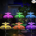Solar Garden Lights 6 Pack New Upgraded Solar Lights Outdoor Waterproof 7 Color by Weepong
