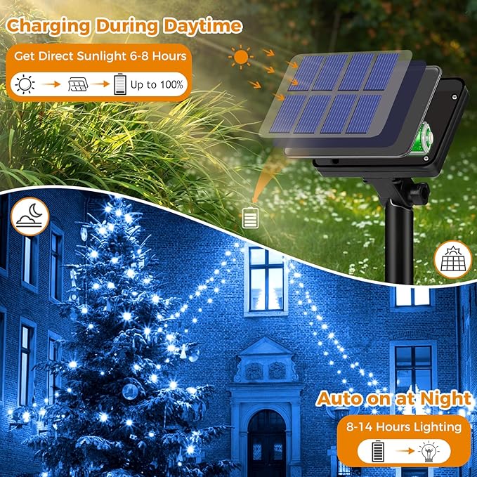 4 Pack Solar String Lights for Outside - Image 3