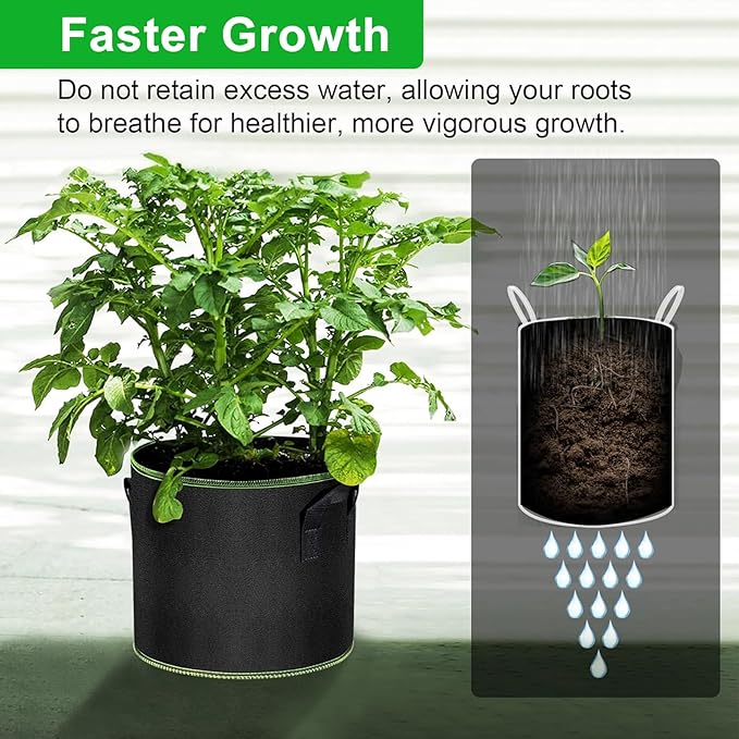 5 Gallon Grow Bags 12 Pack - Image 3