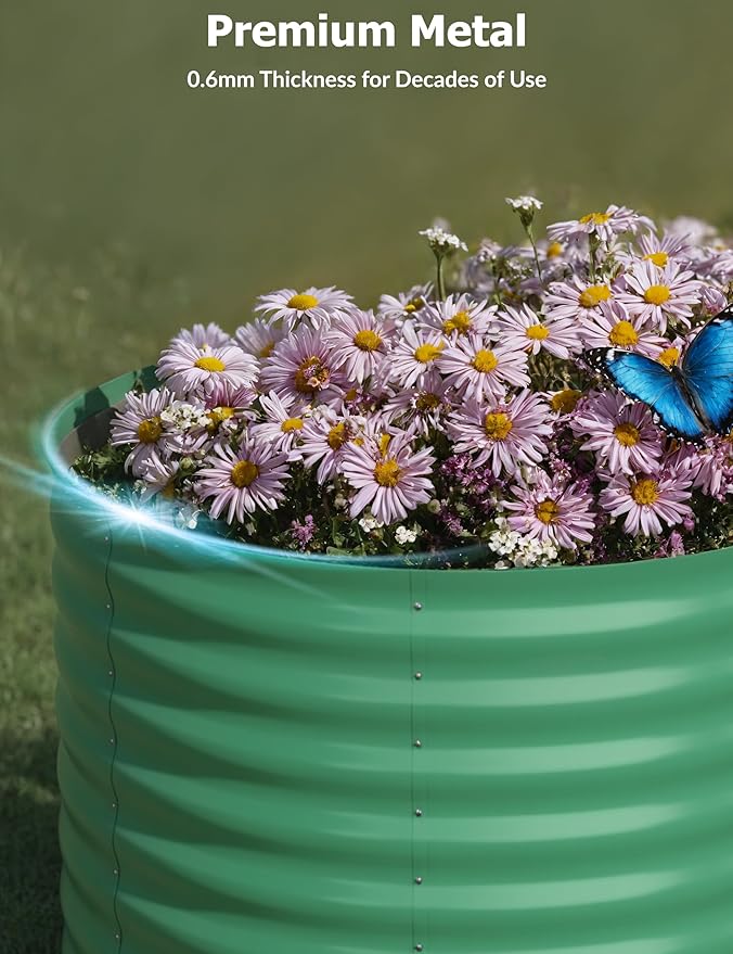 GarveeLife 4x2x2 ft Galvanized Raised Garden Bed - 24 in Tall Metal Planter Box - Image 4