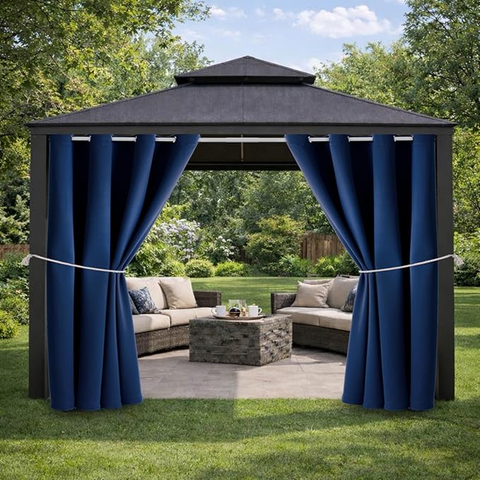 DIVA EN CAMINO DEC Outdoor Patio Curtain Waterproof Darkening Thermal Insulated by DivaenCamino