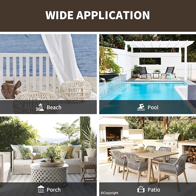 Waterproof Outdoor Curtain W105 x L84 - Image 7