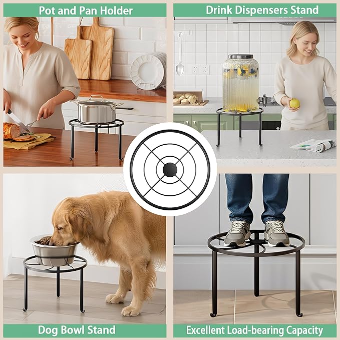 5 Pack Metal Plant Stand Indoor Outdoor Heavy Duty Rustproof Iron Flower Pot - Image 6