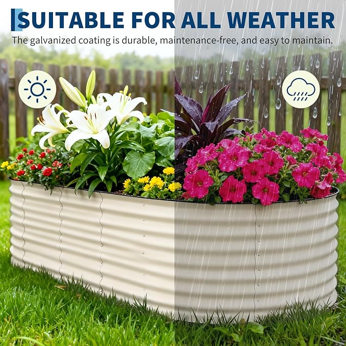 Garvee 2 Pack Galvanized Raised Garden Beds - Image 7