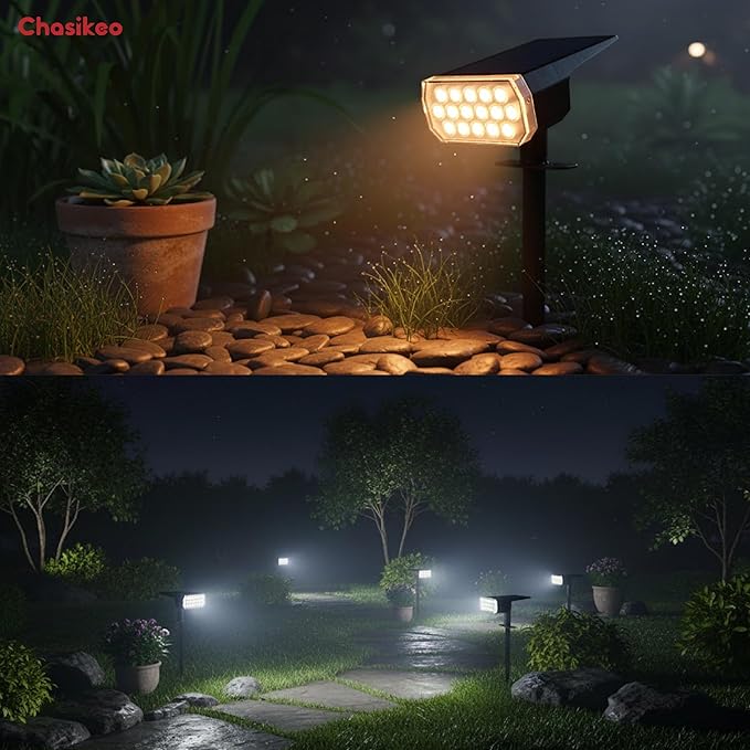 Solar Lights Outdoor Waterproof, LED Solar Spot Lights Outdoor, 7 Color - Image 9