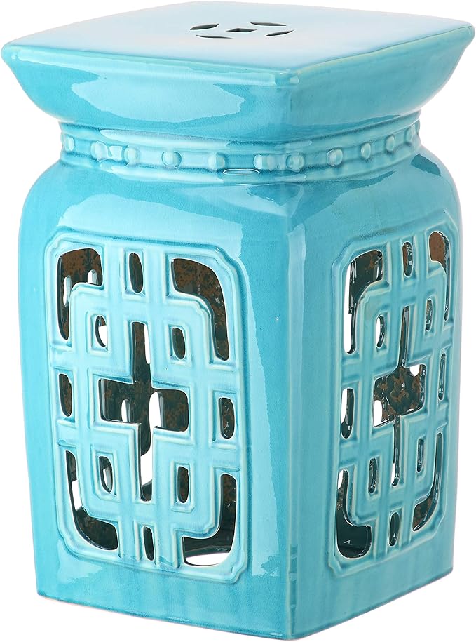 Safavieh Castle Gardens Collection Beijing Filigree Antique White Glazed - Image 2