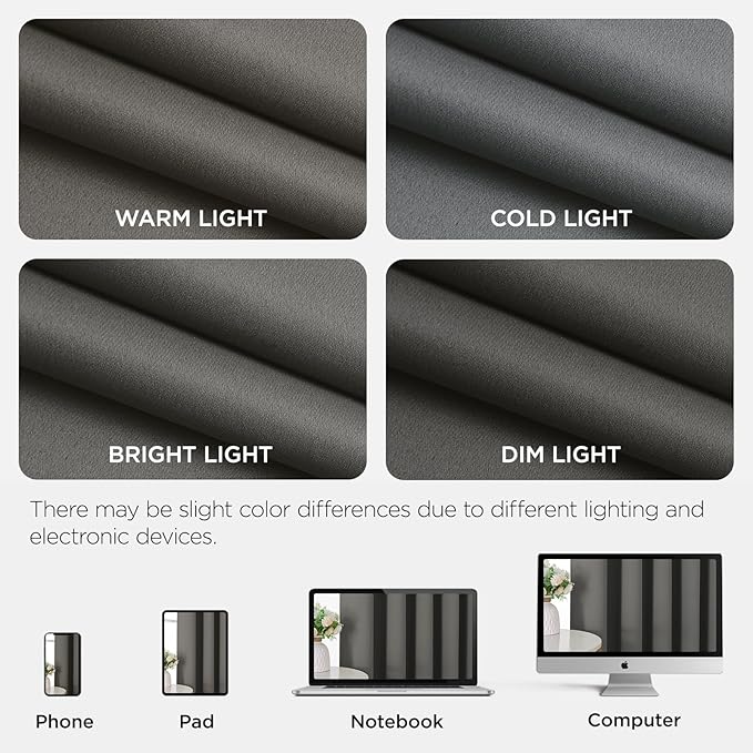 Joydeco Blackout Patio Sliding Door Curtains 90 Inches Long, Grommet Privacy - Image 8