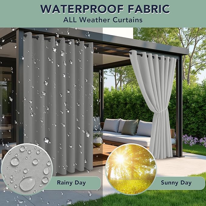 Outdoor Curtains for Patio Waterproof - Image 2