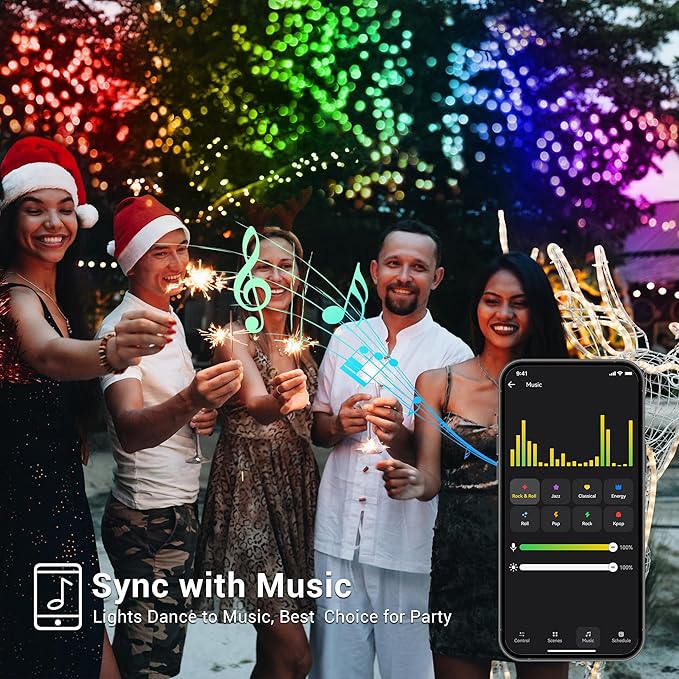 Brizled Smart Christmas Lights, 196ft 600 LED Smart WiFi Color Changing String - Image 5