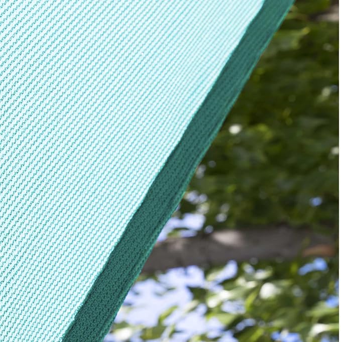 Amgo Custom Size 13' x 15' x 19.8' Turquoise Triangle Sun Shade Sail UPF50+ - Image 9