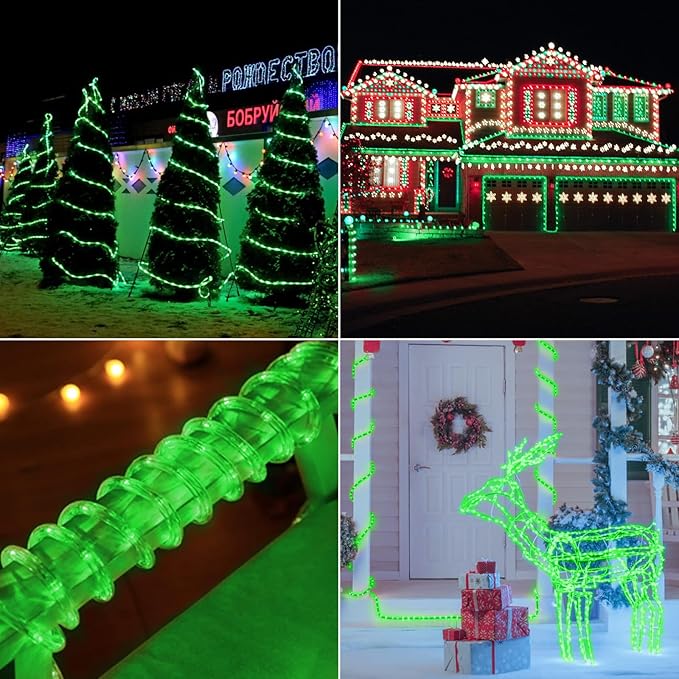 50ft LED Rope Lights Outdoor, 360 LED Connectable and Flexible Tube Lights - Image 7