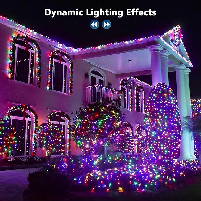 Brizled Color Changing String Lights 98FT 300 LED RGB Christmas Lights Dimmable - Image 6